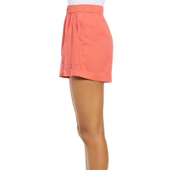 BP Cuff hem linen blend short Size M - Picture 3 of 8